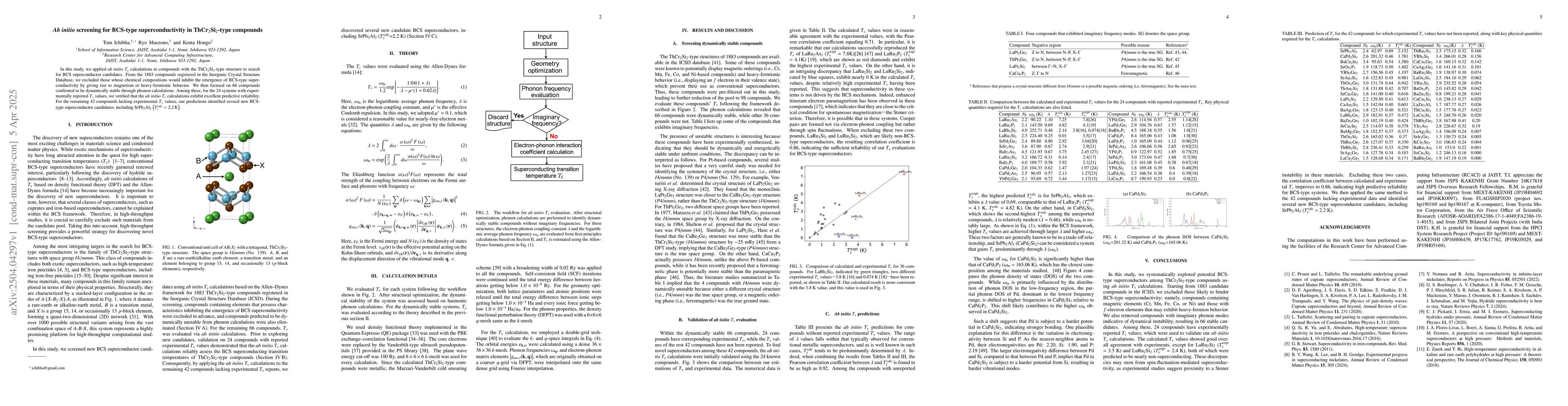 Thumbnail for Ab initio screening for BCS-type superconductivity in
  ThCr$_2$Si$_2$-type compounds