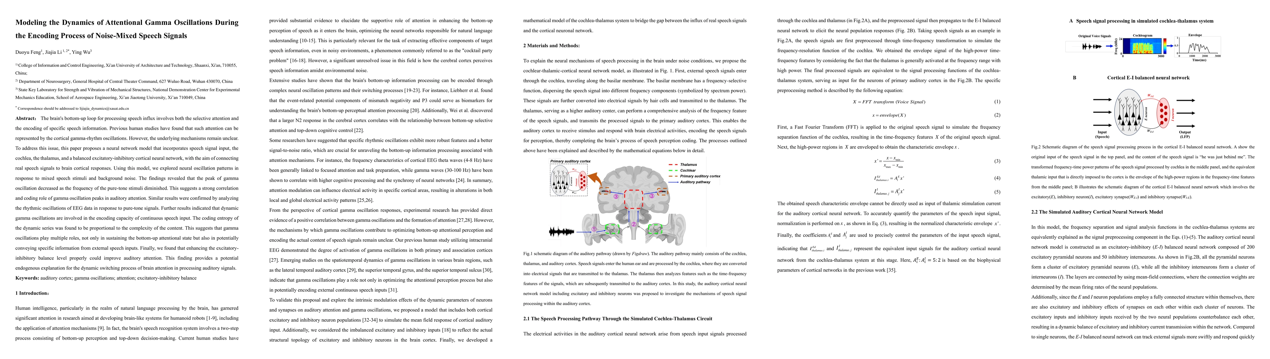 Thumbnail for Modeling the Dynamics of Attentional Gamma Oscillations During the
  Encoding Process of Noise-Mixed Speech Signals