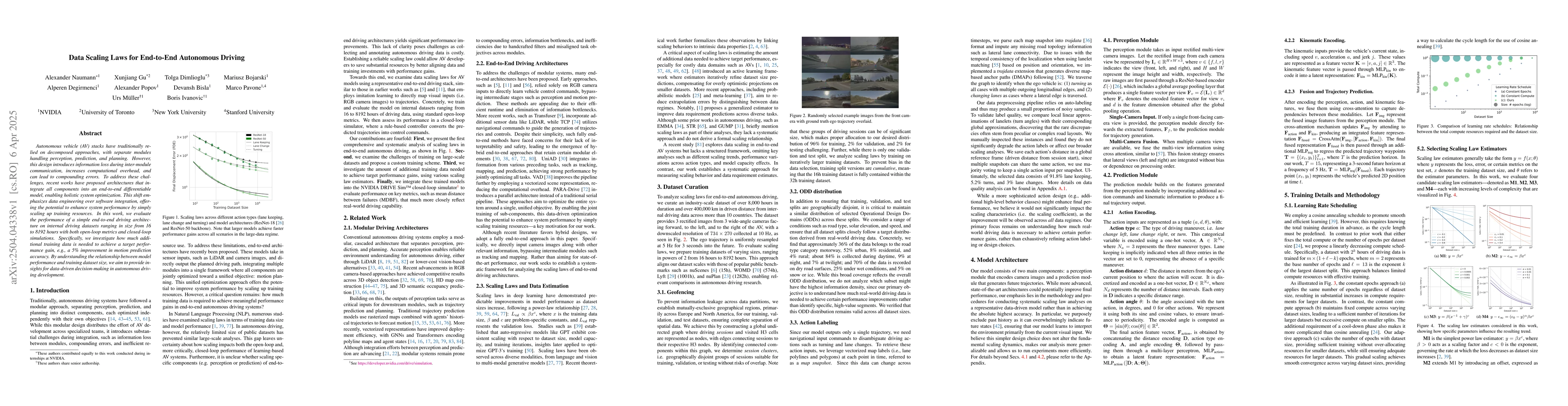 Thumbnail for Data Scaling Laws for End-to-End Autonomous Driving