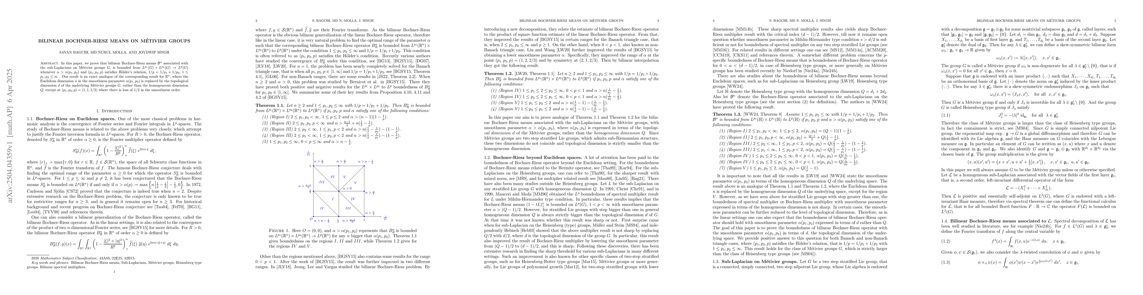 Thumbnail for Bilinear Bochner-Riesz means on Métivier groups