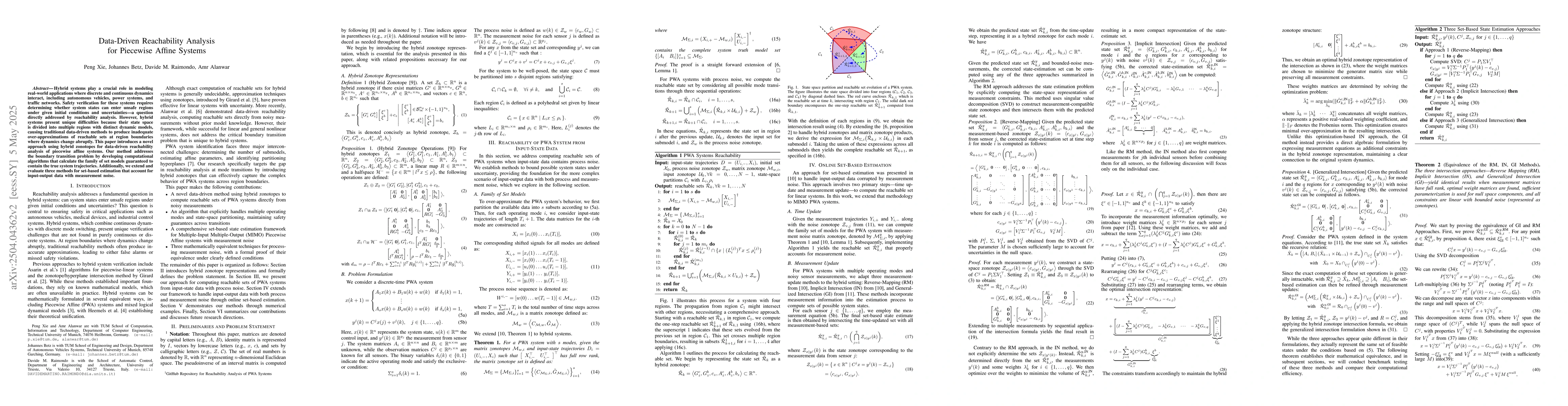 Thumbnail for Data-Driven Reachability Analysis for Piecewise Affine Systems