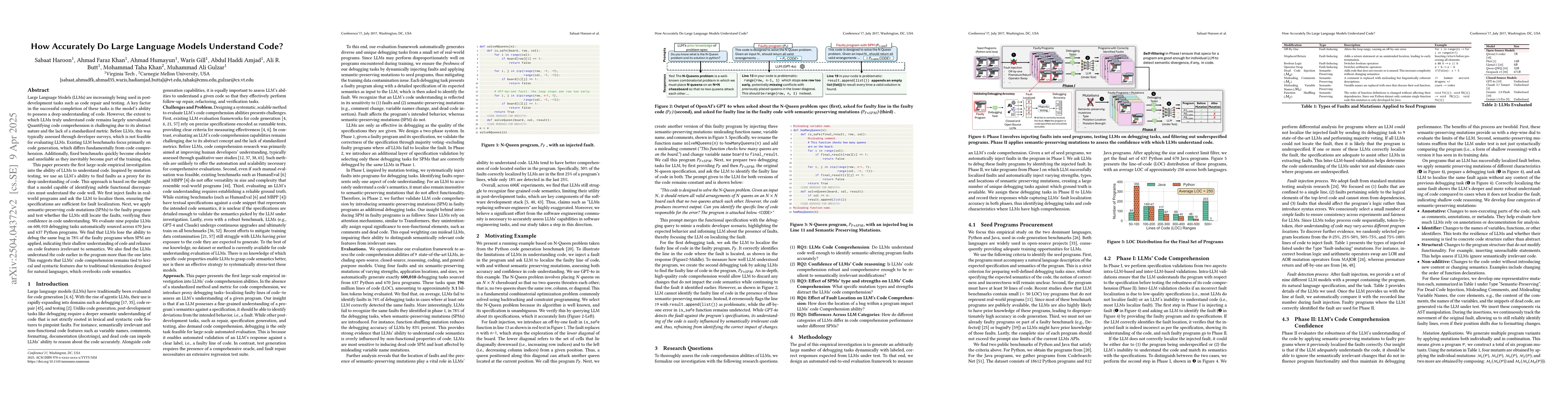 Thumbnail for How Accurately Do Large Language Models Understand Code?