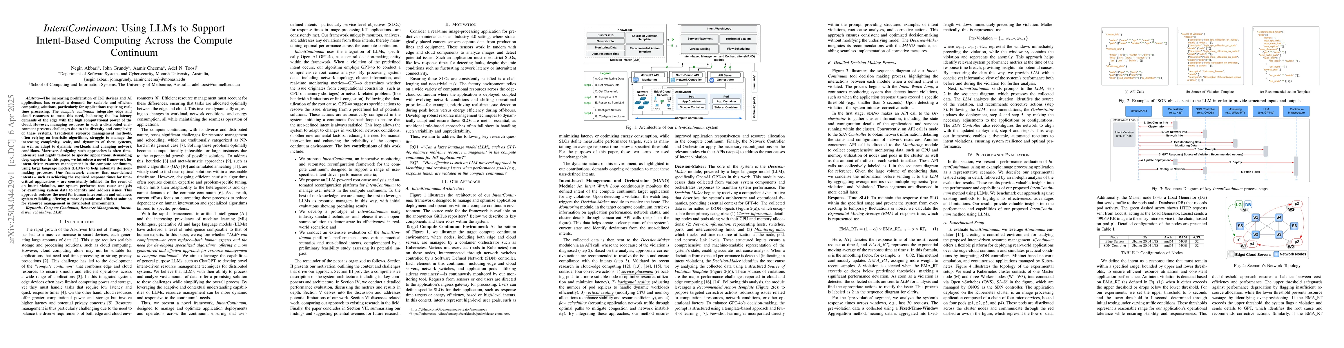 Thumbnail for IntentContinuum: Using LLMs to Support Intent-Based Computing Across the
  Compute Continuum