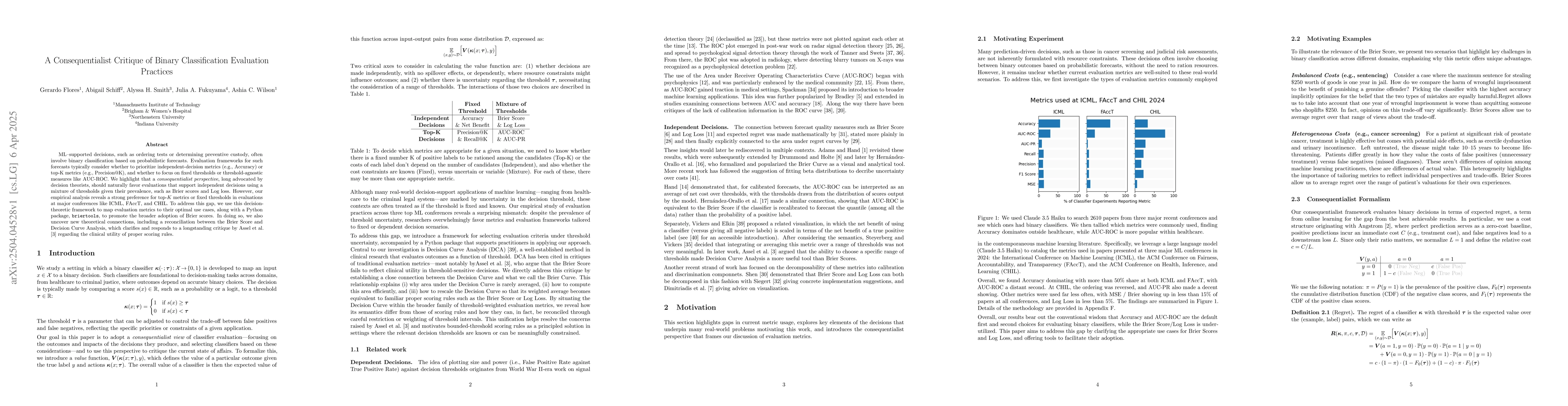 Thumbnail for A Consequentialist Critique of Binary Classification Evaluation
  Practices