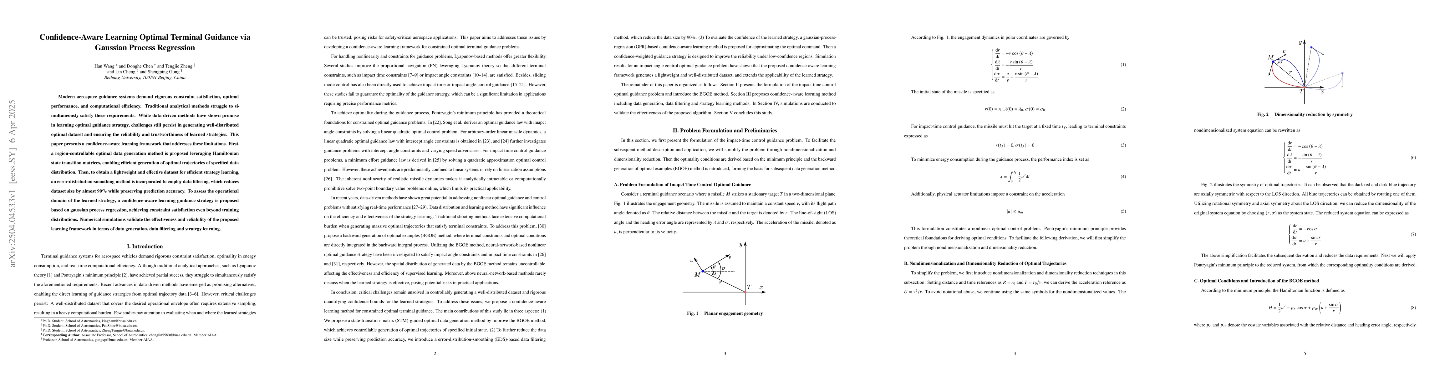 Thumbnail for Confidence-Aware Learning Optimal Terminal Guidance via Gaussian Process
  Regression