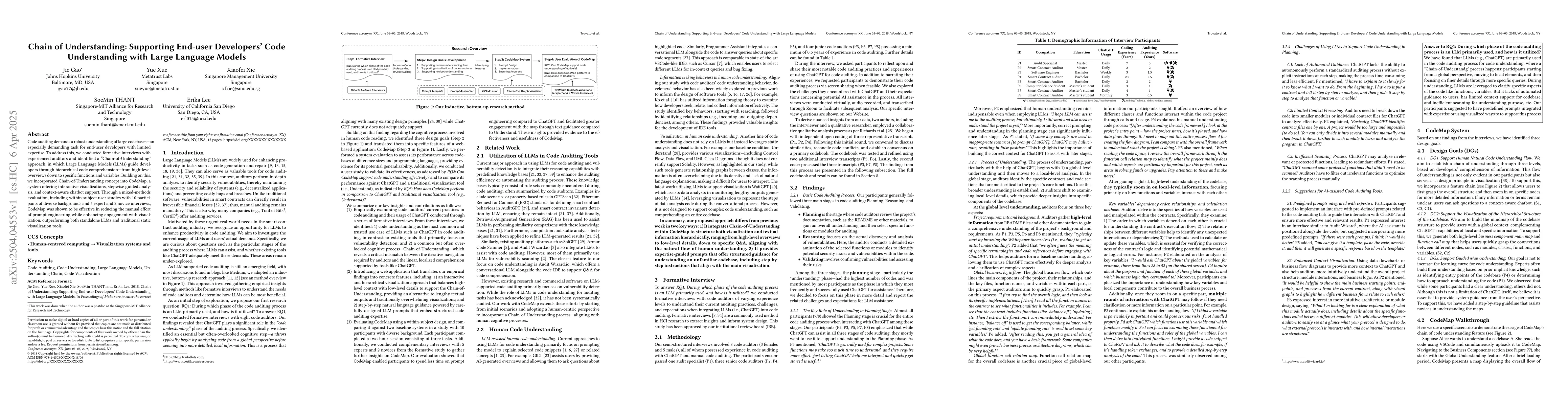 Thumbnail for Chain of Understanding: Supporting Code Understanding with Large
  Language Models