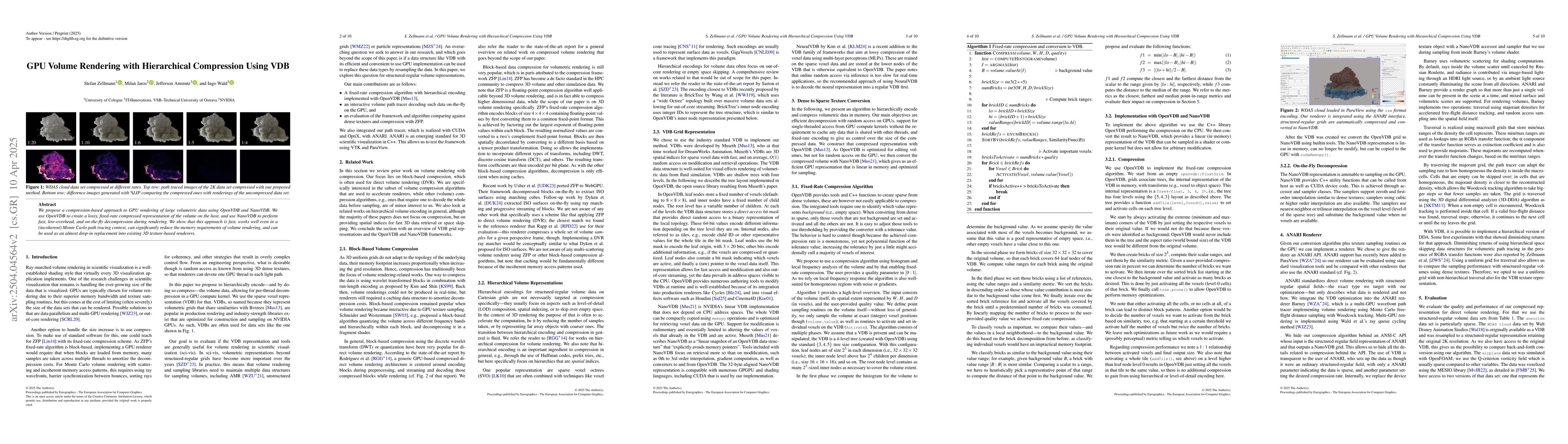 Thumbnail for GPU Volume Rendering with Hierarchical Compression Using VDB