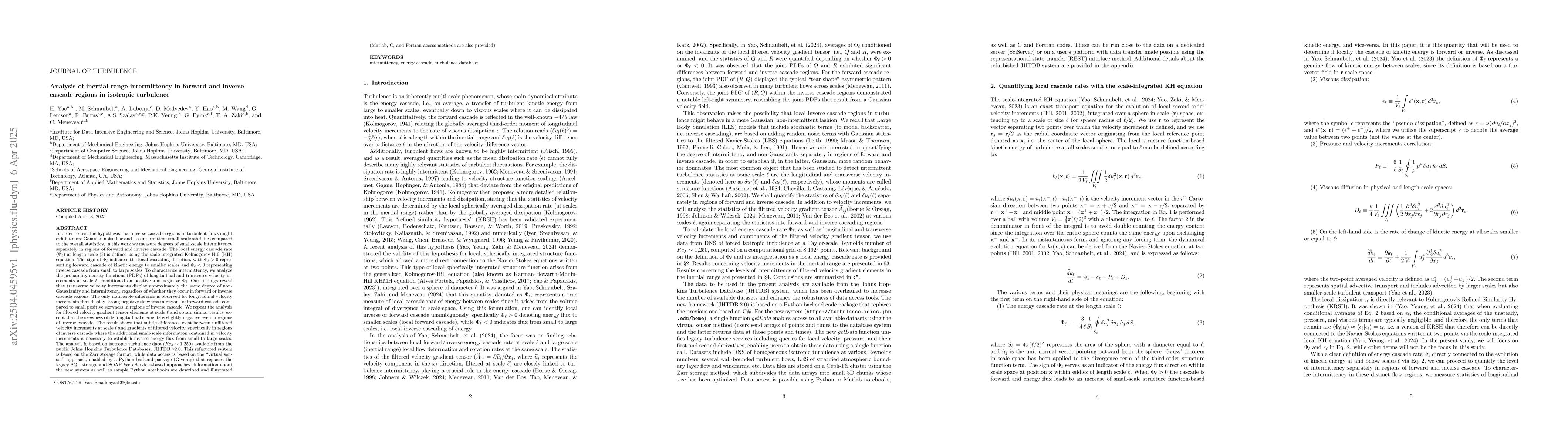 Thumbnail for Analysis of inertial-range intermittency in forward and inverse cascade
  regions in isotropic turbulence