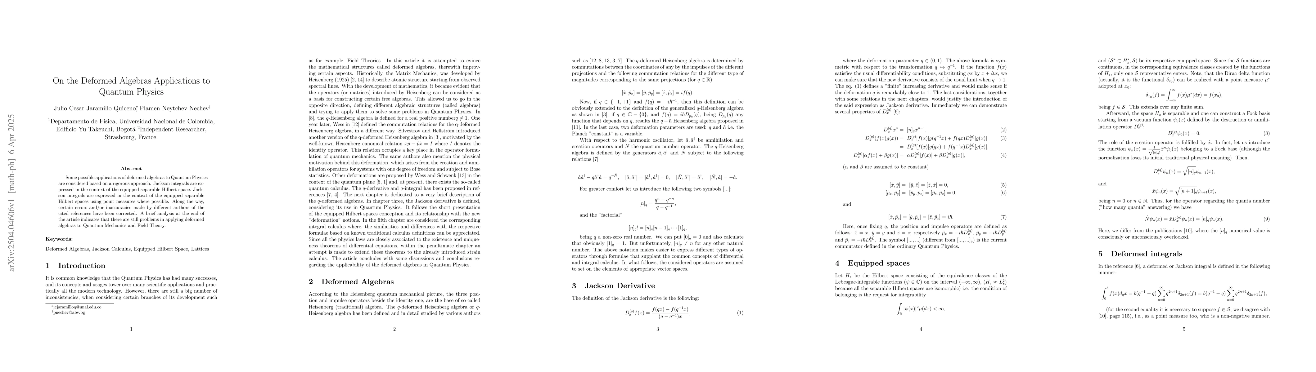 Thumbnail for On the Deformed Algebras Applications to Quantum Physics