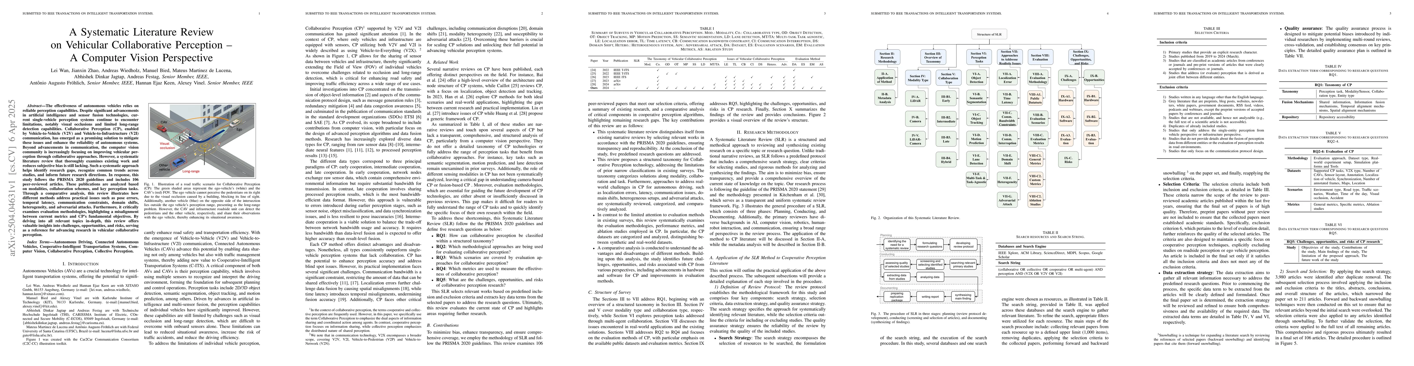 Thumbnail for Systematic Literature Review on Vehicular Collaborative Perception -- A
  Computer Vision Perspective