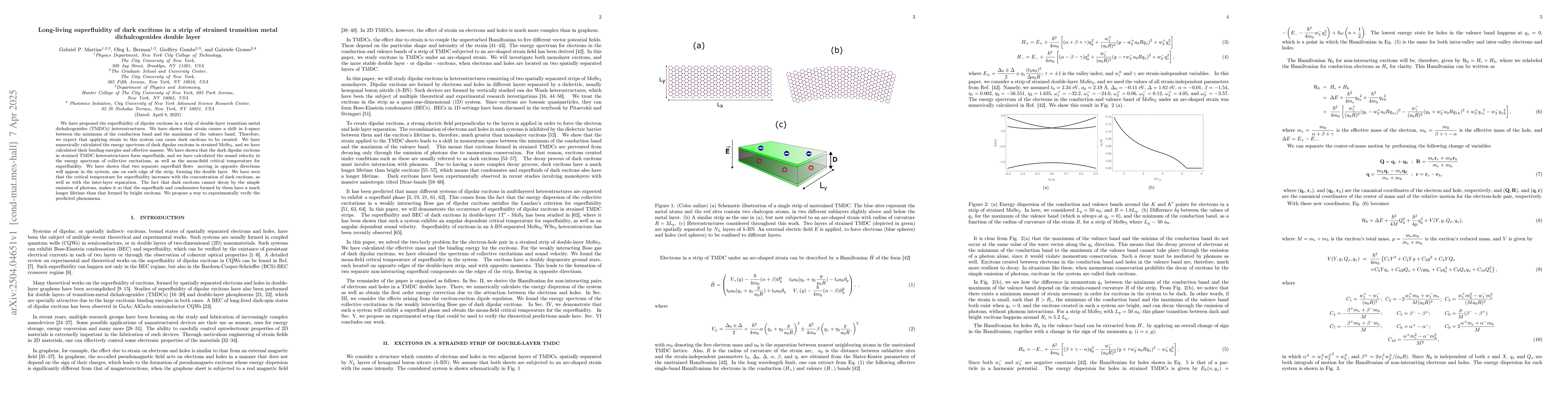 Thumbnail for Long-living superfluidity of dark excitons in a strip of strained
  transition metal dichalcogenides double layer