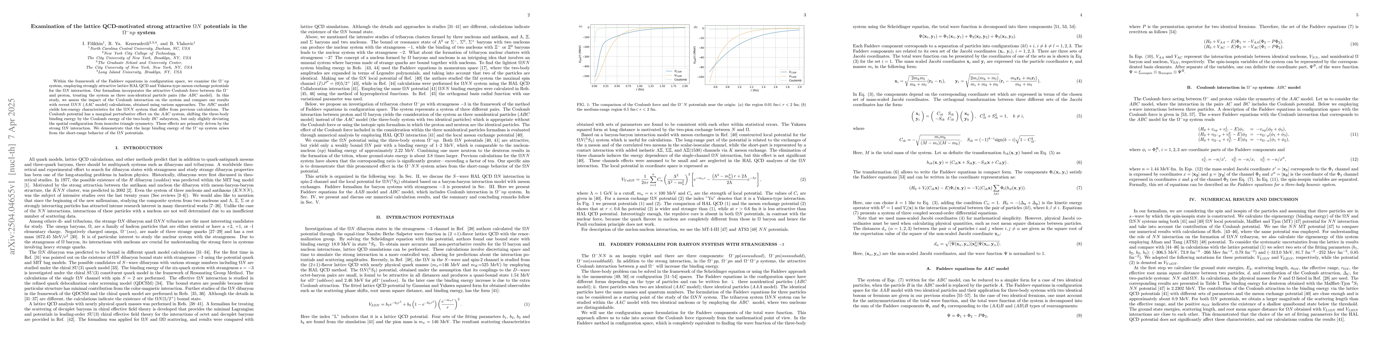 Thumbnail for Examination of the lattice QCD-motivated strong attractive $ΩN$
  potentials in the $Ω^- n p$ system