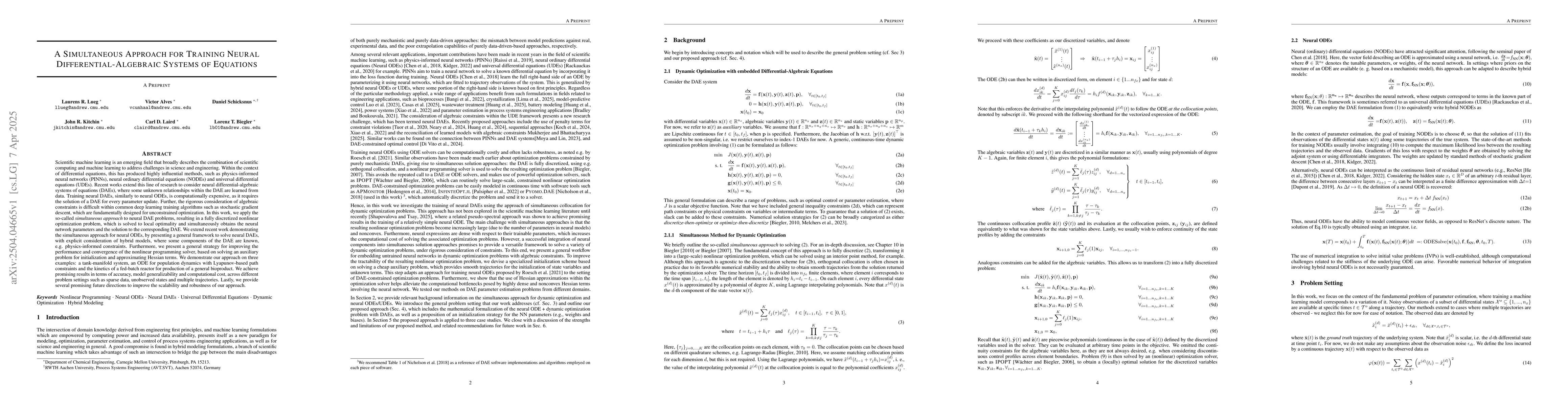 Thumbnail for A Simultaneous Approach for Training Neural Differential-Algebraic
  Systems of Equations