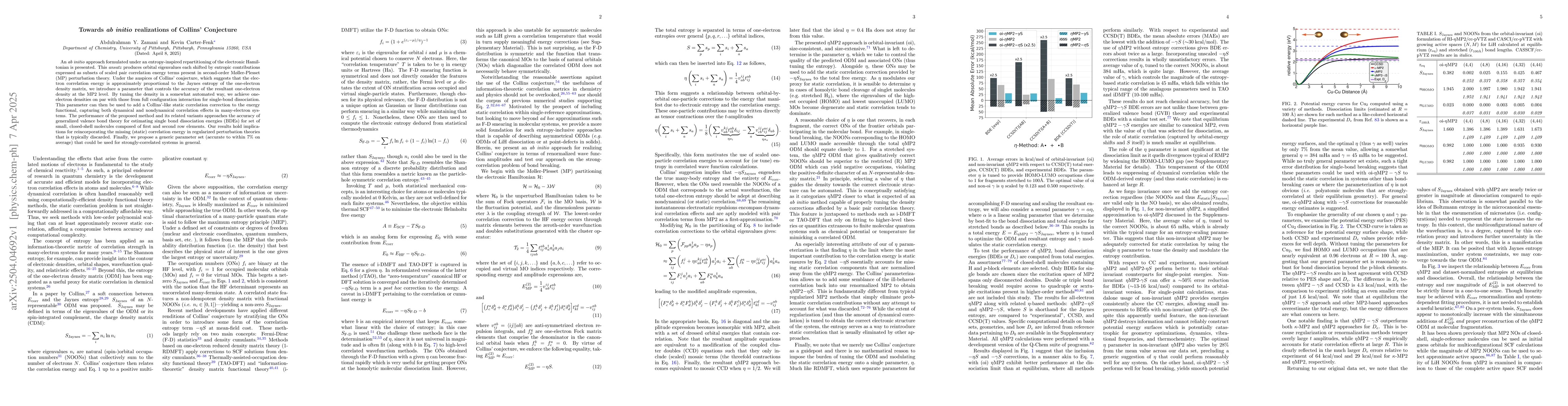 Thumbnail for Towards ab initio Realizations of Collins' Conjecture