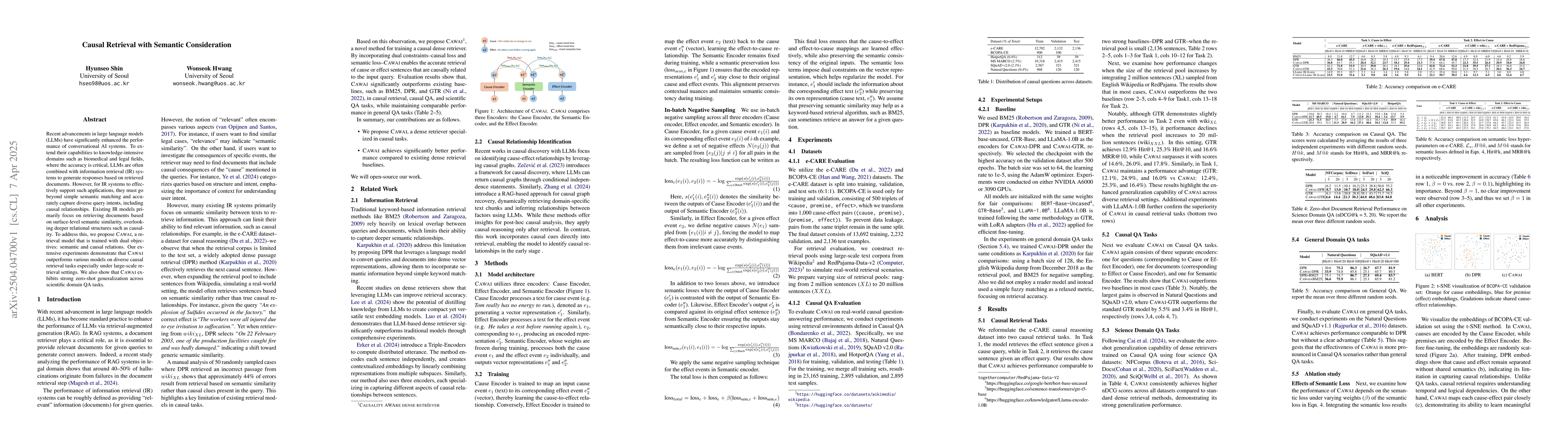 Thumbnail for Causal Retrieval with Semantic Consideration