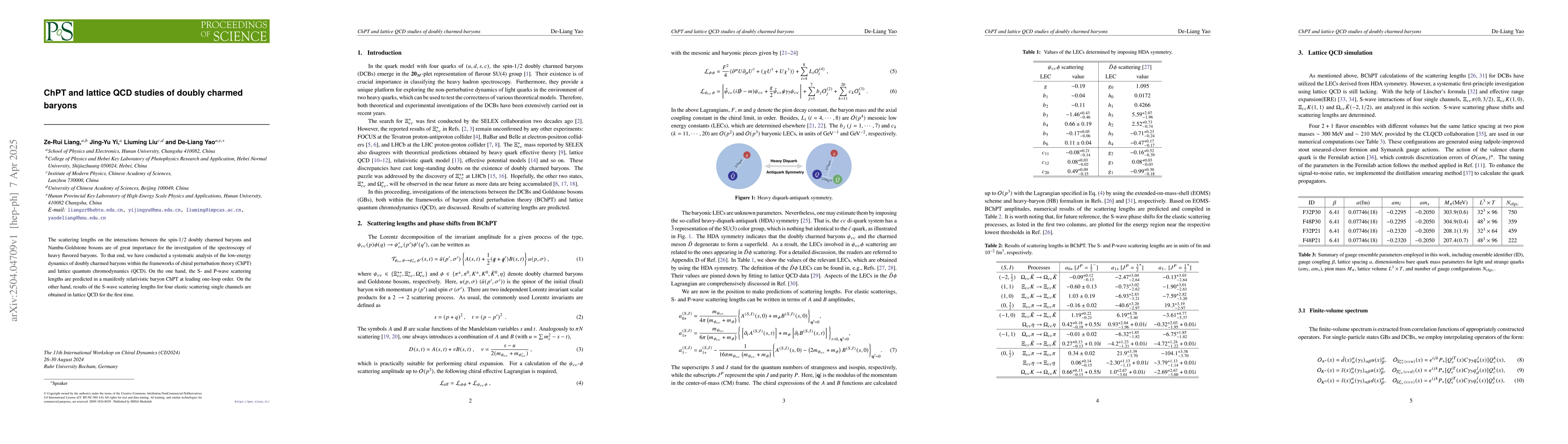Thumbnail for ChPT and lattice QCD studies of doubly charmed baryons