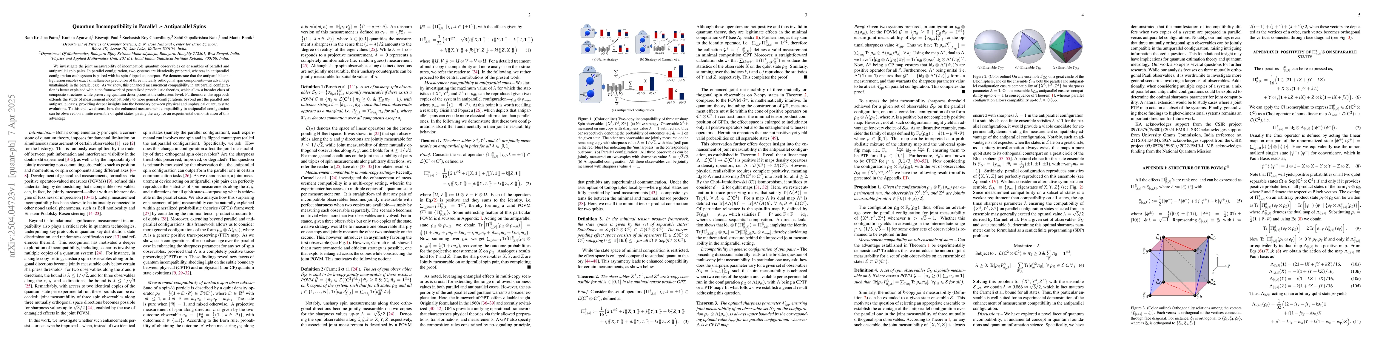 Thumbnail for Quantum Incompatibility in Parallel vs Antiparallel Spins