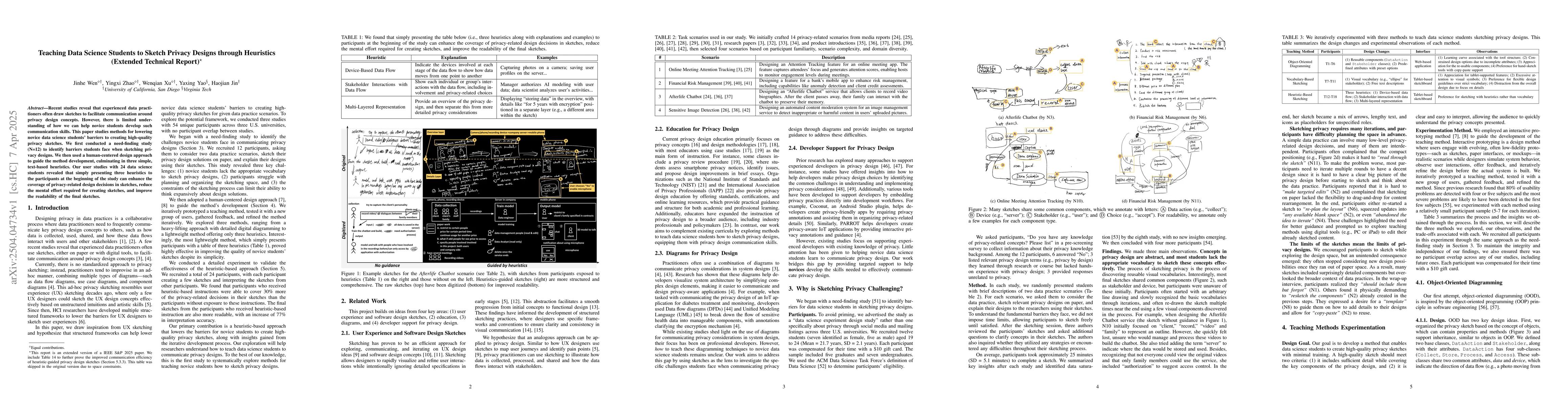 Thumbnail for Teaching Data Science Students to Sketch Privacy Designs through
  Heuristics (Extended Technical Report)