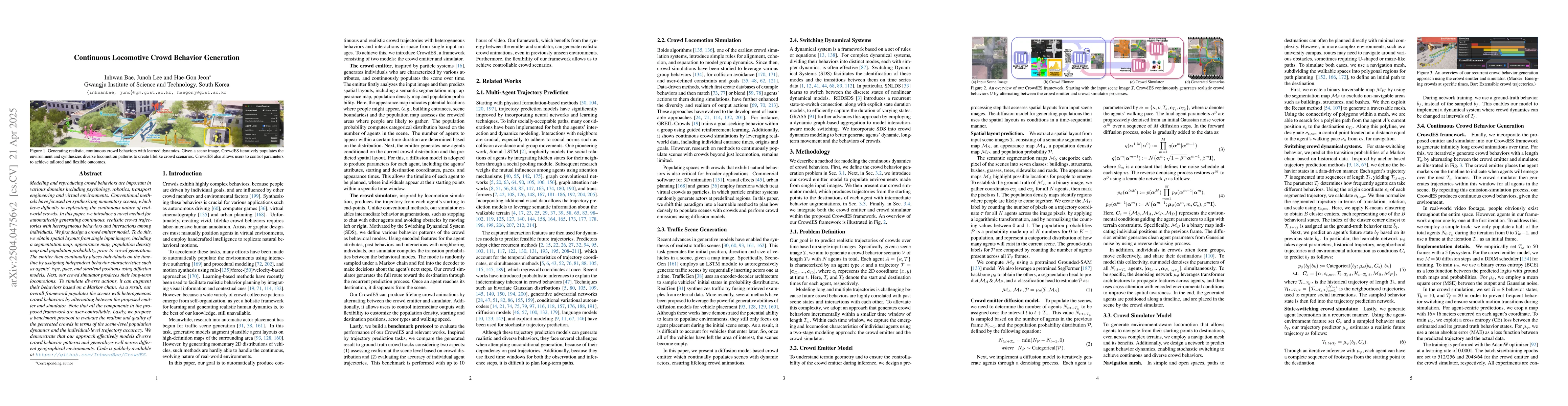 Thumbnail for Continuous Locomotive Crowd Behavior Generation