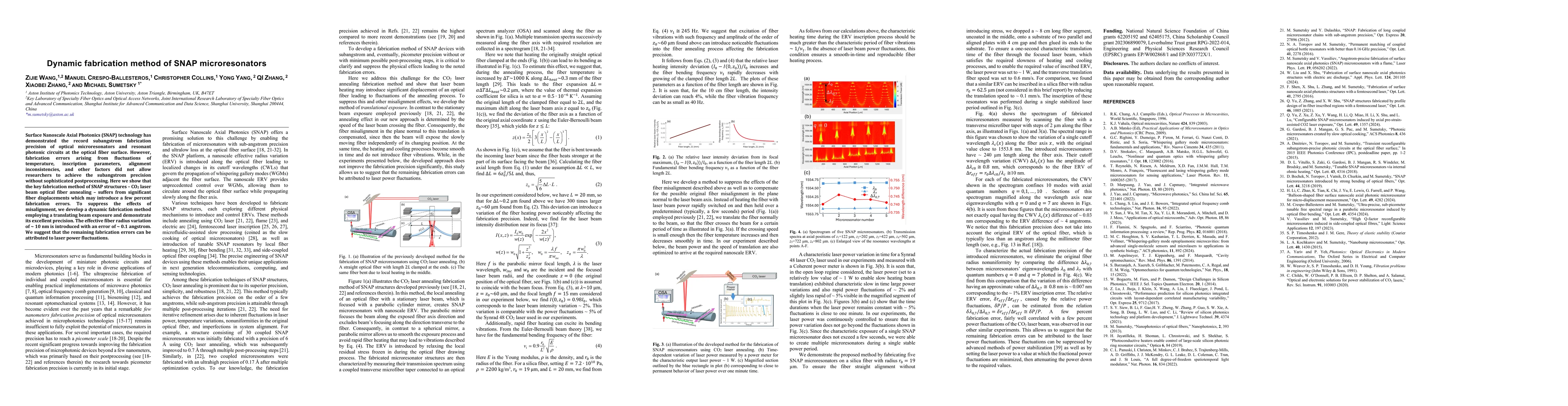 Thumbnail for Dynamic fabrication method of SNAP microresonators
