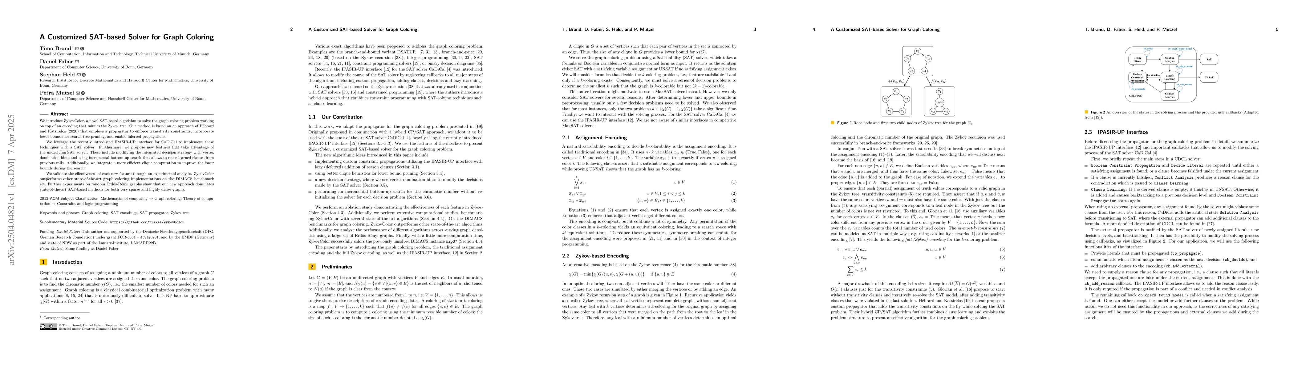 Thumbnail for A Customized SAT-based Solver for Graph Coloring