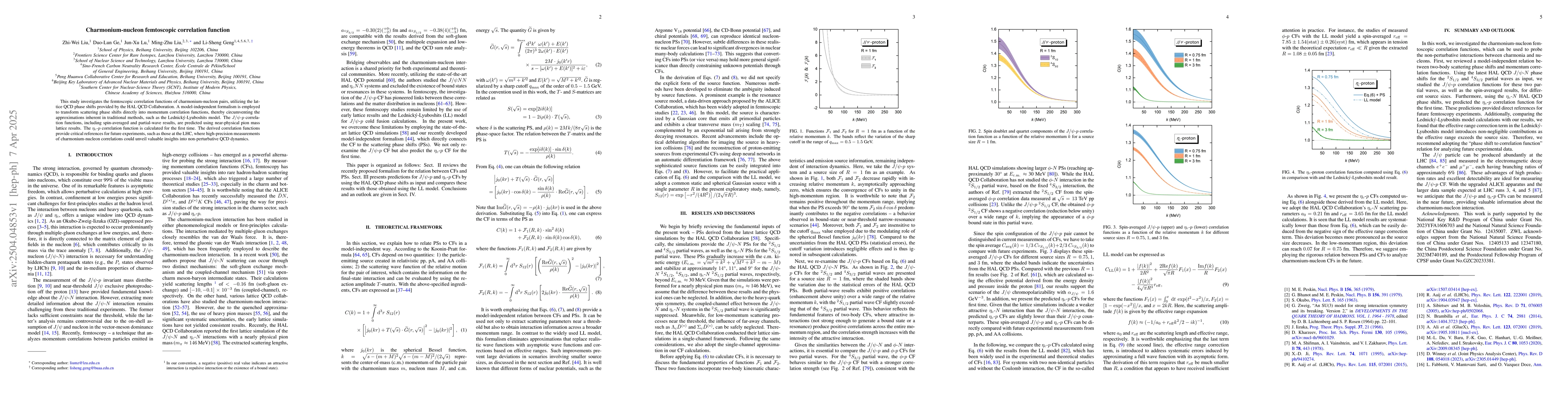 Thumbnail for Charmonium-nucleon femtoscopic correlation function