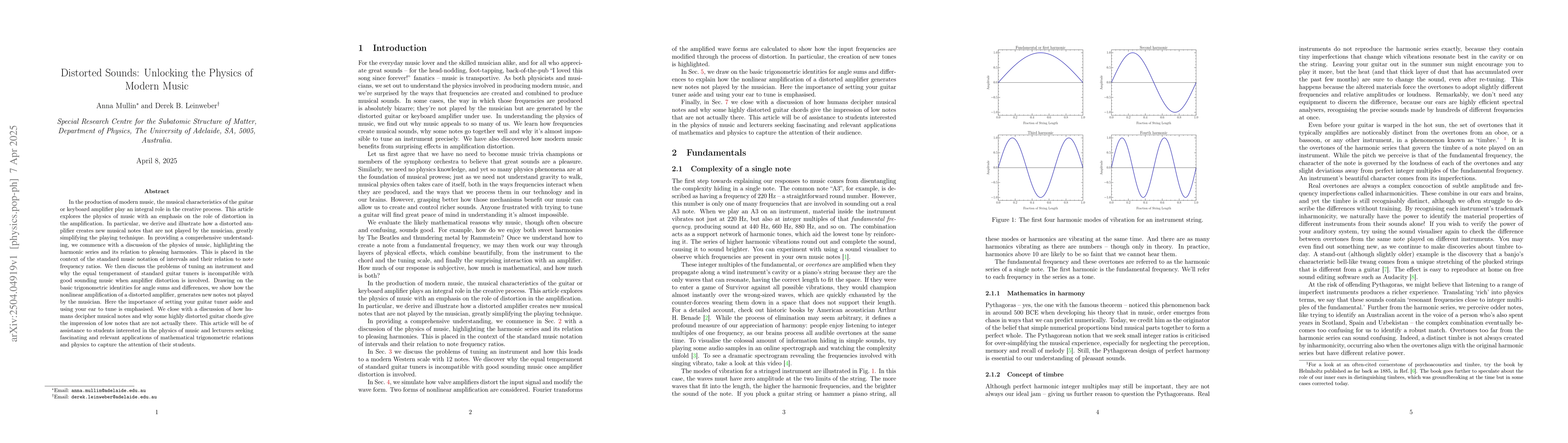 Thumbnail for Distorted Sounds: Unlocking the Physics of Modern Music