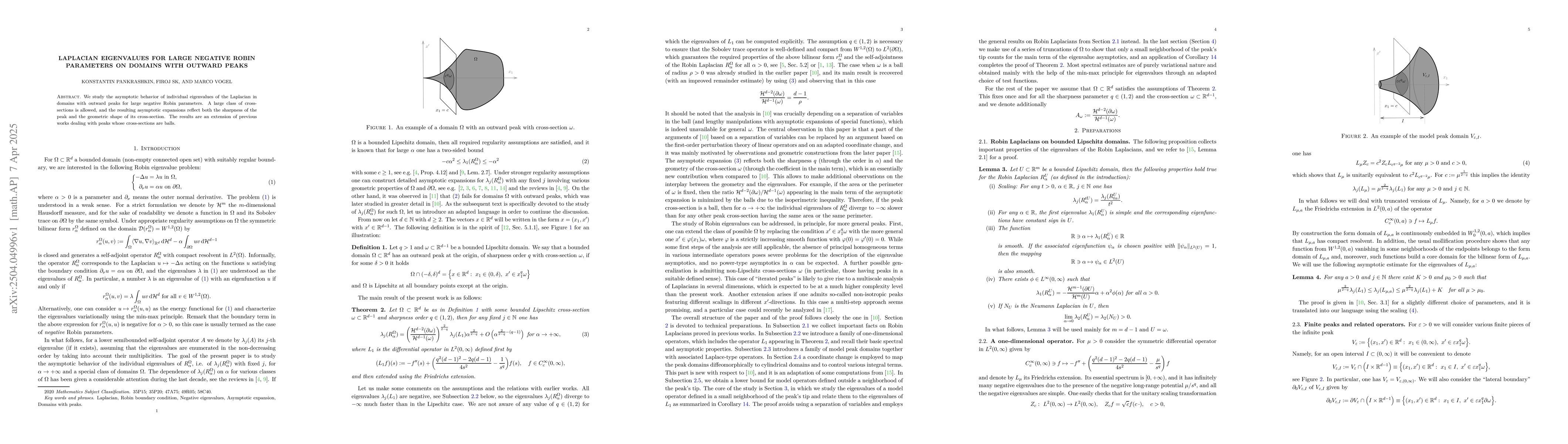 Thumbnail for Laplacian eigenvalues for large negative Robin parameters on domains
  with outward peaks