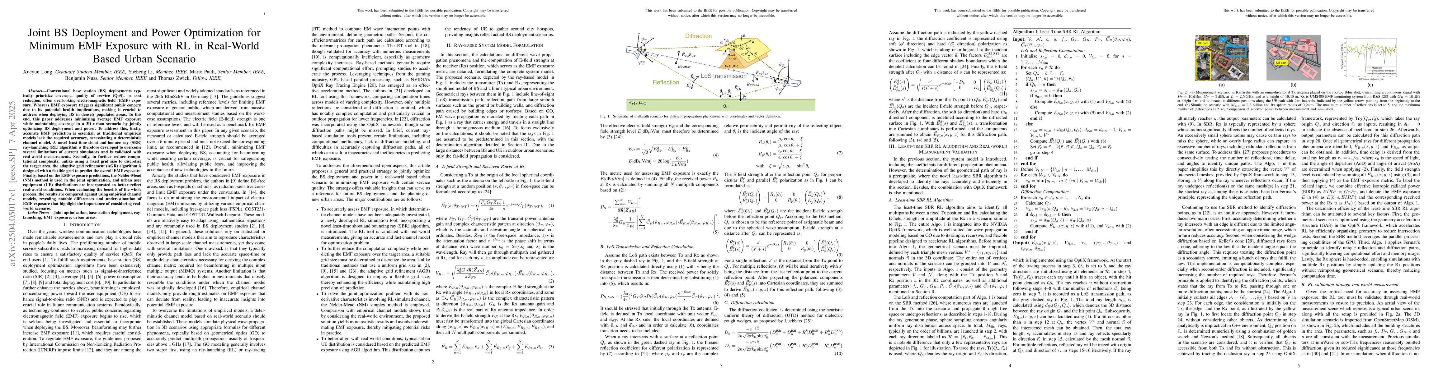 Thumbnail for Joint BS Deployment and Power Optimization for Minimum EMF Exposure with
  RL in Real-World Based Urban Scenario