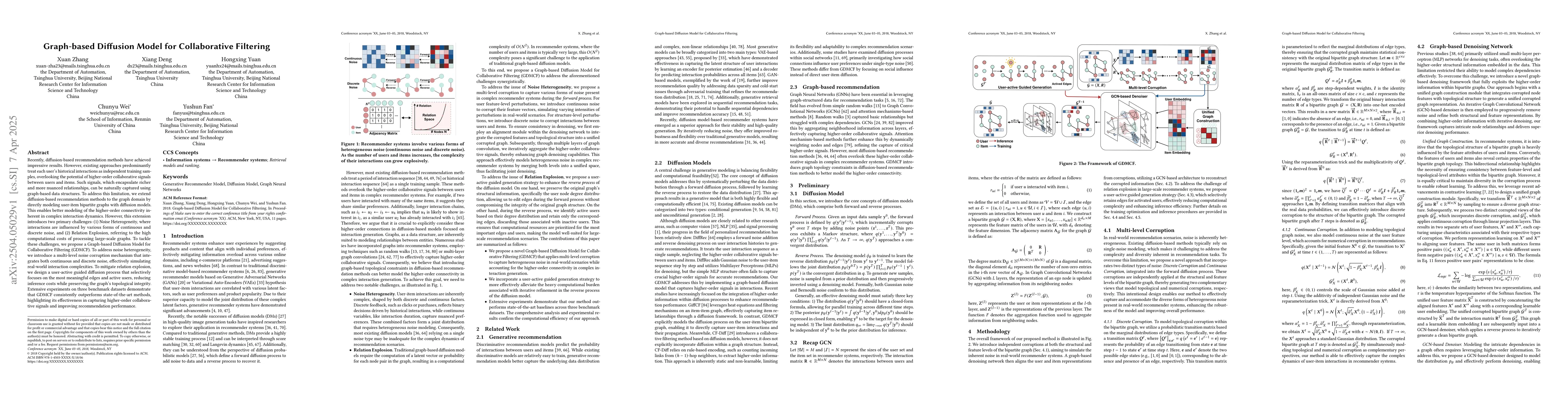 Thumbnail for Graph-based Diffusion Model for Collaborative Filtering
