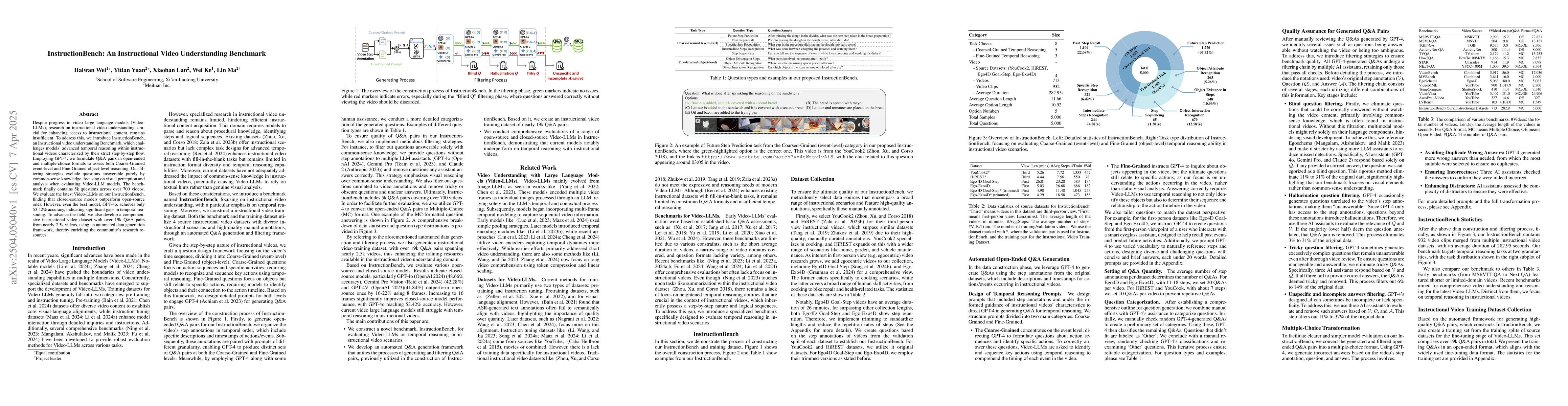 Thumbnail for InstructionBench: An Instructional Video Understanding Benchmark