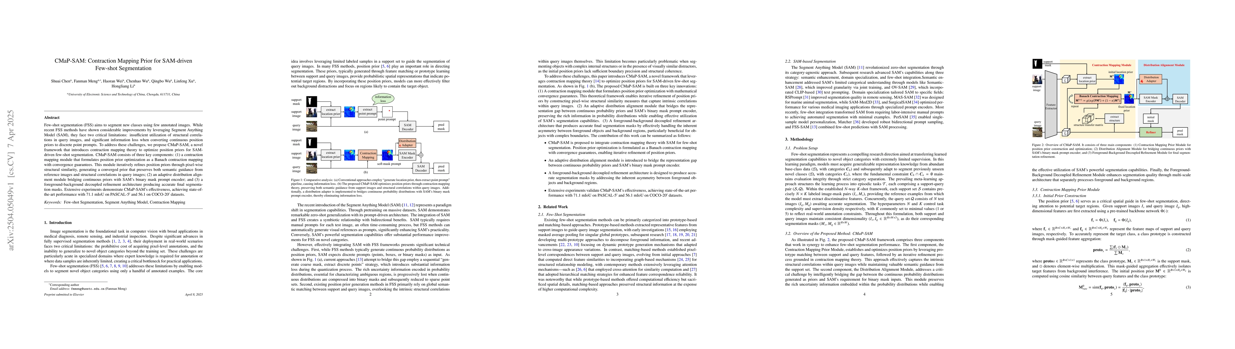 Thumbnail for CMaP-SAM: Contraction Mapping Prior for SAM-driven Few-shot Segmentation