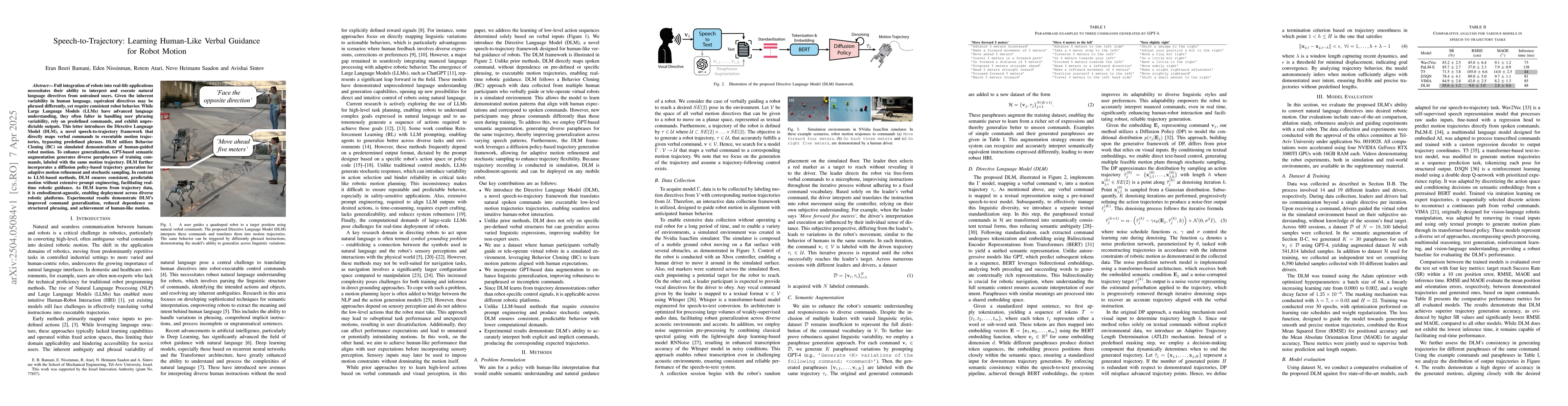 Thumbnail for Speech-to-Trajectory: Learning Human-Like Verbal Guidance for Robot
  Motion