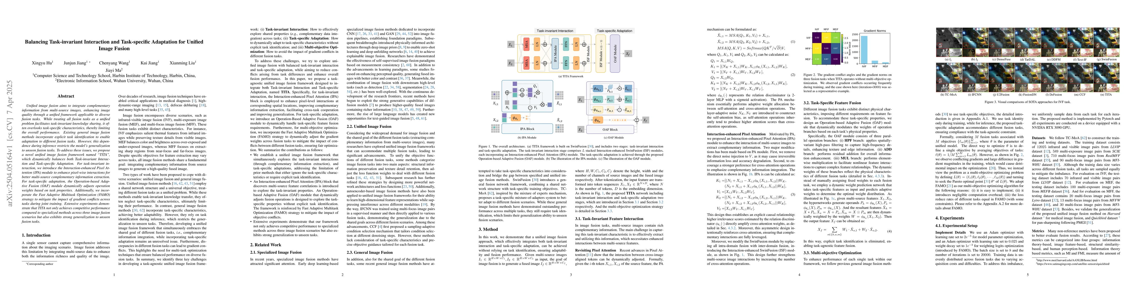 Thumbnail for Balancing Task-invariant Interaction and Task-specific Adaptation for
  Unified Image Fusion