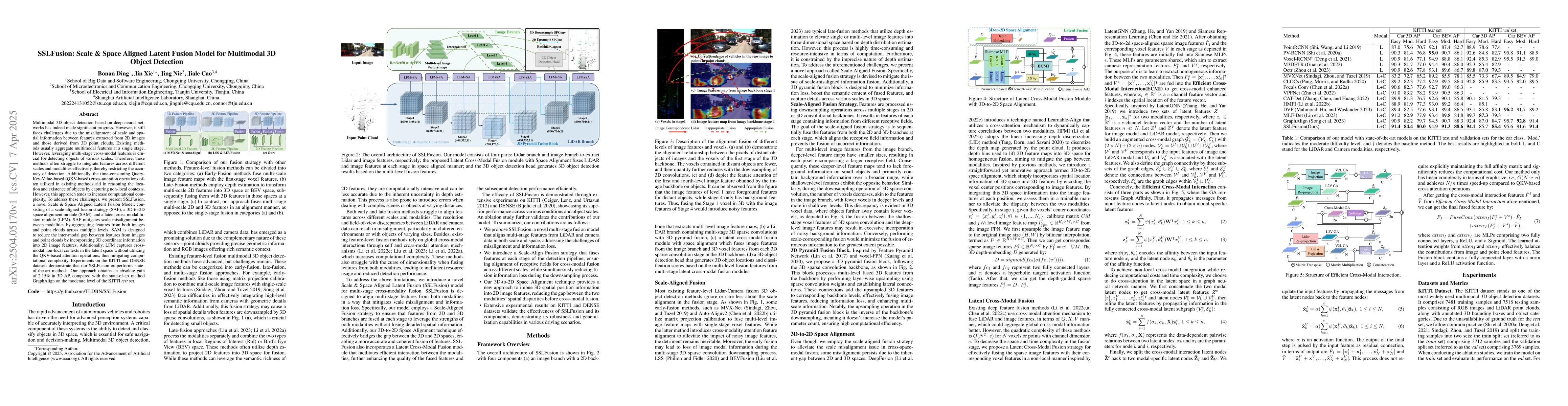 Thumbnail for SSLFusion: Scale & Space Aligned Latent Fusion Model for Multimodal 3D
  Object Detection