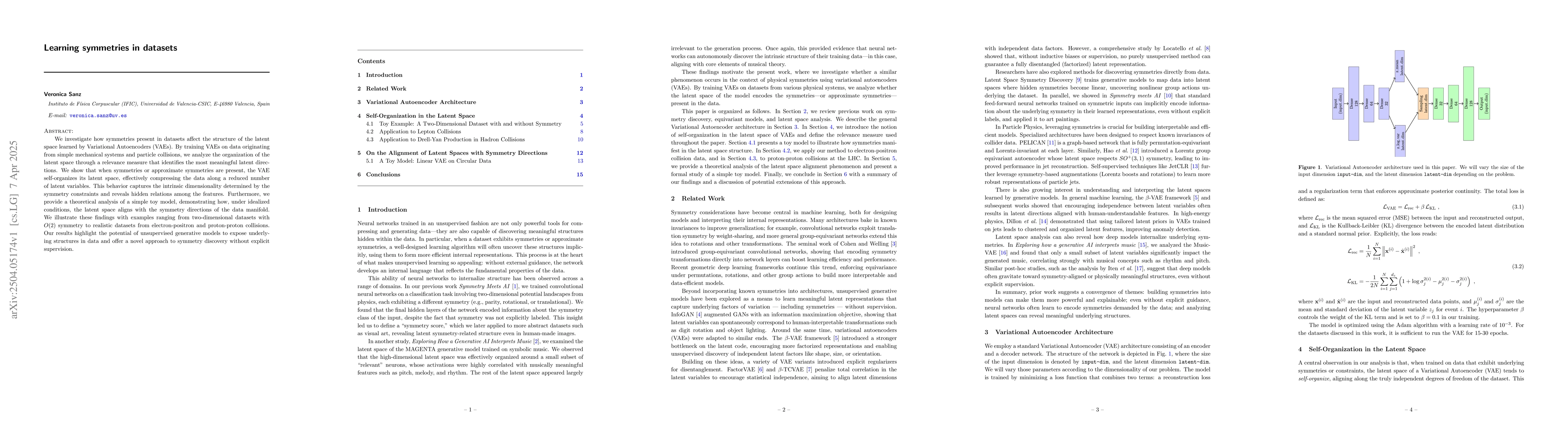 Thumbnail for Learning symmetries in datasets