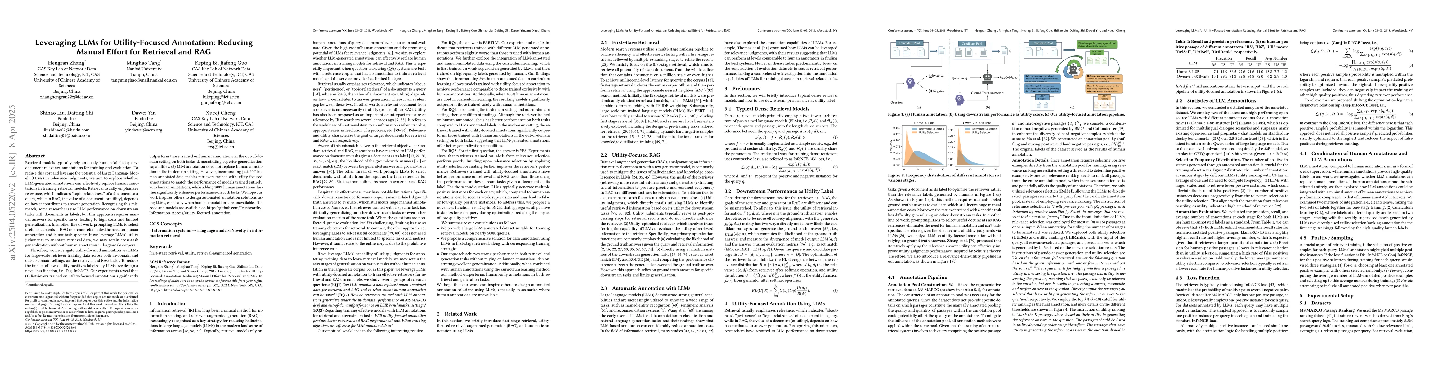 Thumbnail for Leveraging LLMs for Utility-Focused Annotation: Reducing Manual Effort
  for Retrieval and RAG