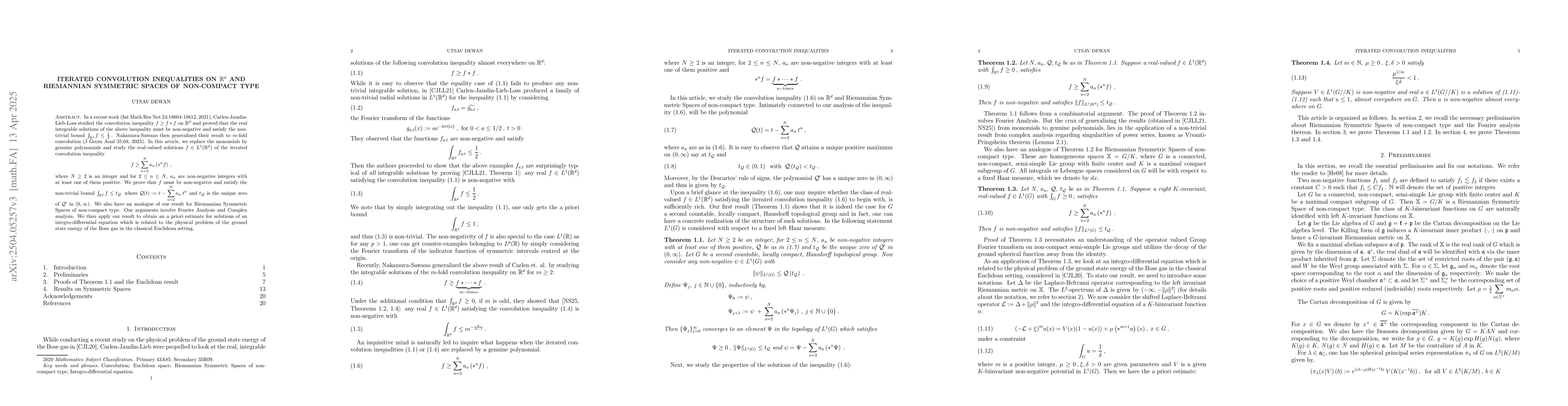 Thumbnail for Iterated convolution inequalities on $\mathbb{R}^d$ and Riemannian
  Symmetric Spaces of non-compact type