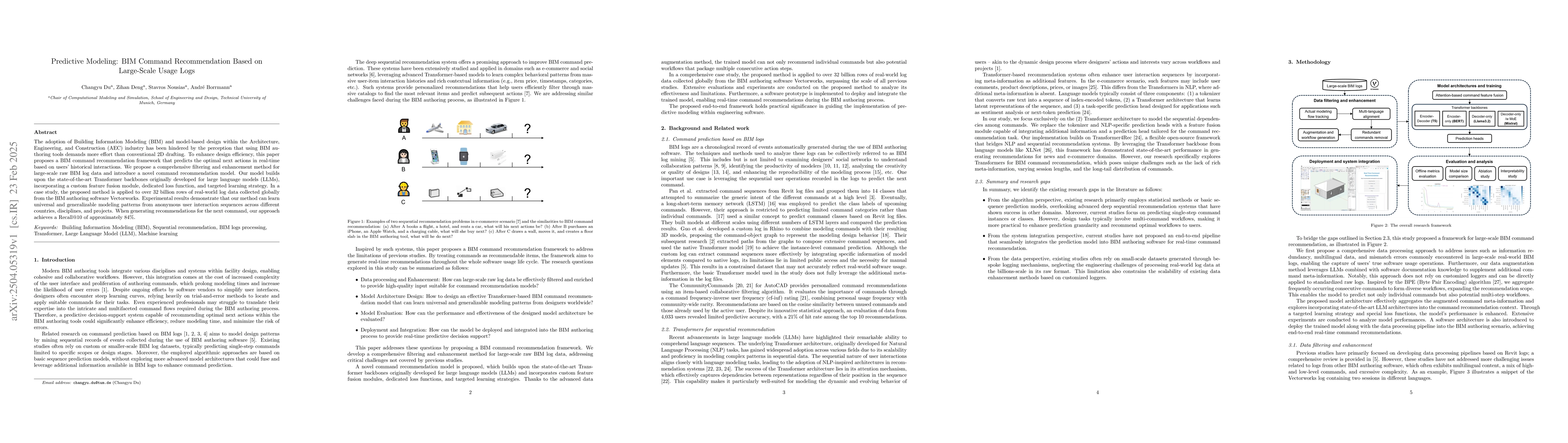 Thumbnail for Predictive Modeling: BIM Command Recommendation Based on Large-scale
  Usage Logs