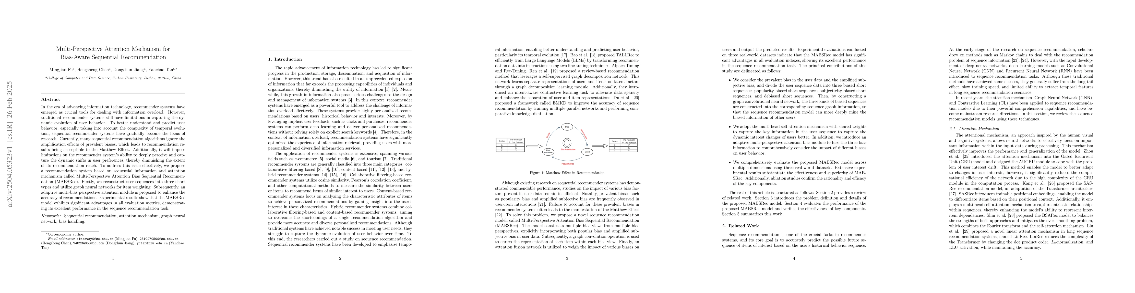 Thumbnail for Multi-Perspective Attention Mechanism for Bias-Aware Sequential
  Recommendation