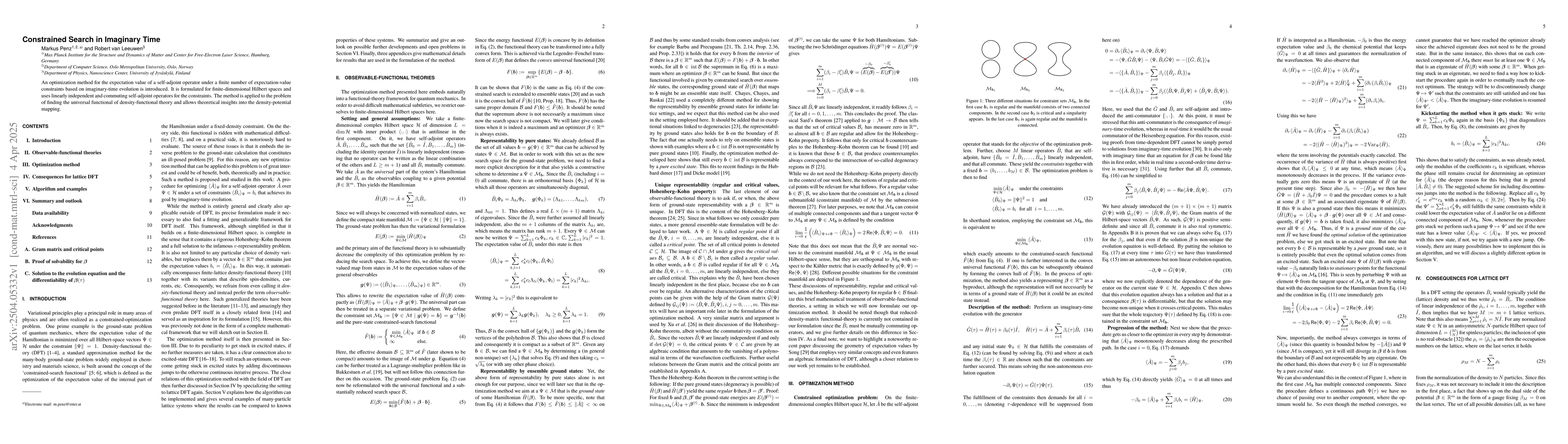 Thumbnail for Constrained Search in Imaginary Time