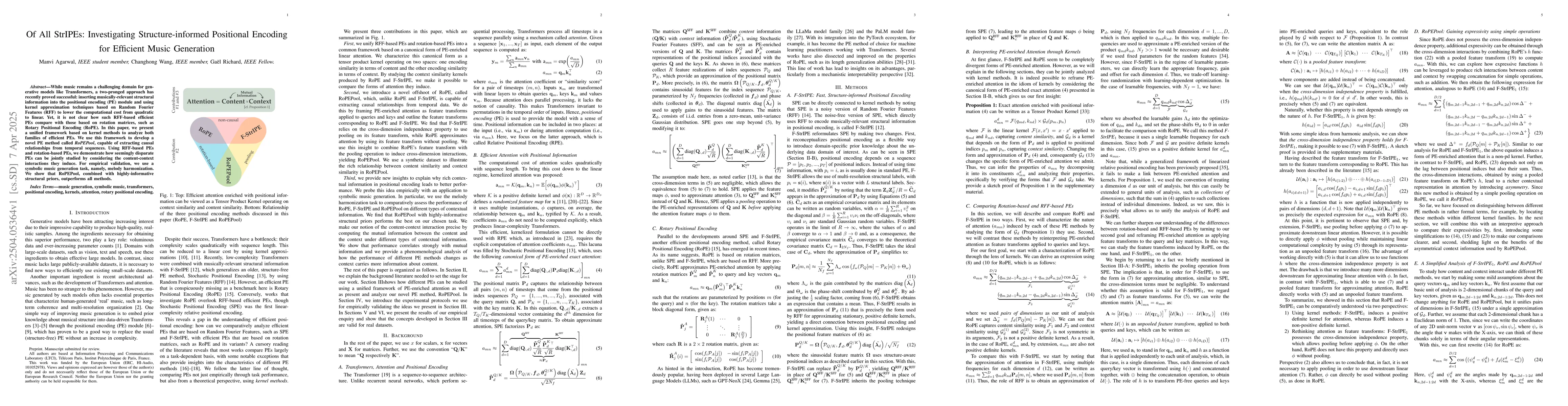 Thumbnail for Of All StrIPEs: Investigating Structure-informed Positional Encoding for
  Efficient Music Generation