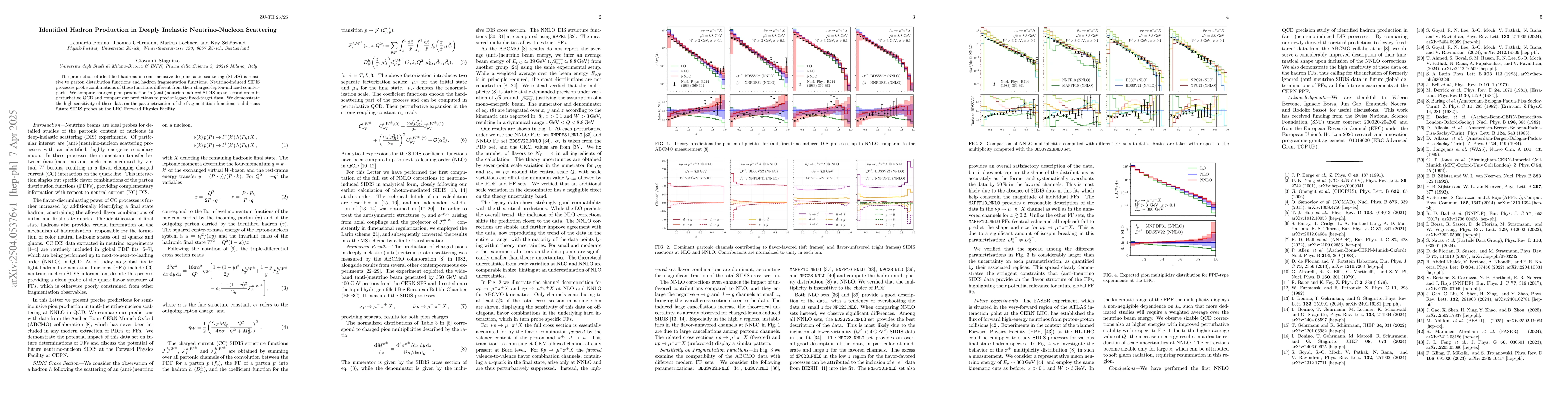 Thumbnail for Identified Hadron Production in Deeply Inelastic Neutrino-Nucleon
  Scattering
