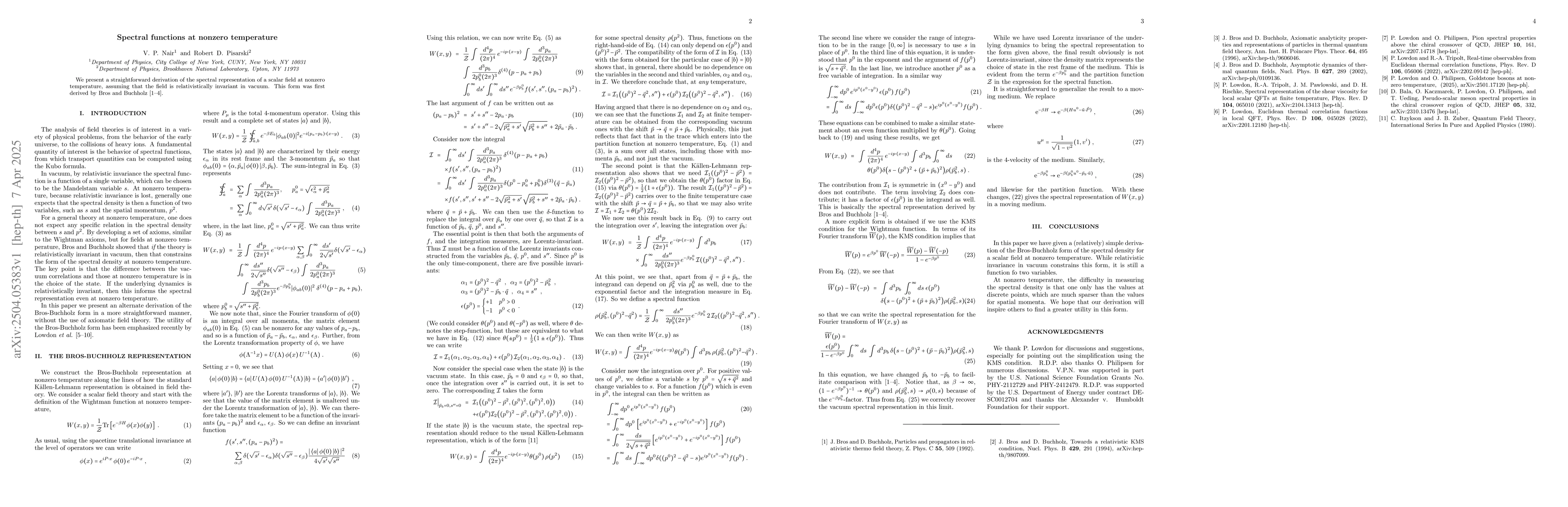 Thumbnail for Spectral functions at nonzero temperature