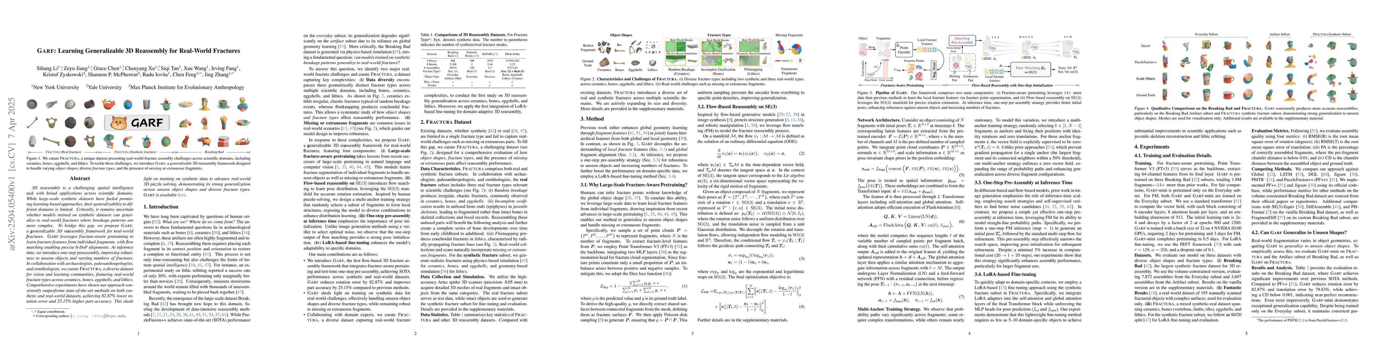 Thumbnail for GARF: Learning Generalizable 3D Reassembly for Real-World Fractures