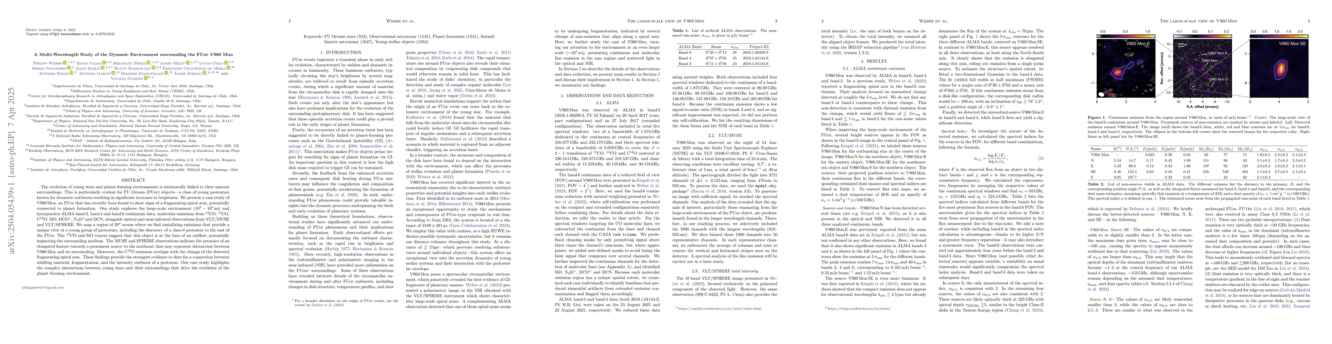 Thumbnail for A Multi-Wavelength Study of the Dynamic Environment surrounding the FUor
  V960 Mon