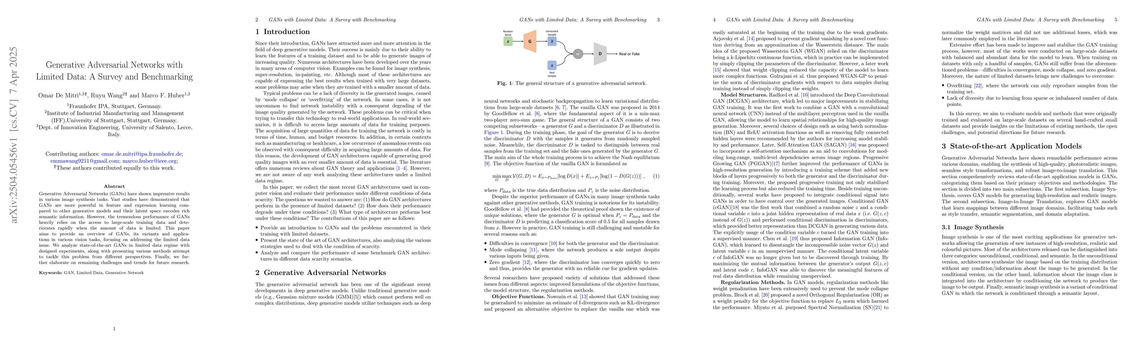 Thumbnail for Generative Adversarial Networks with Limited Data: A Survey and
  Benchmarking