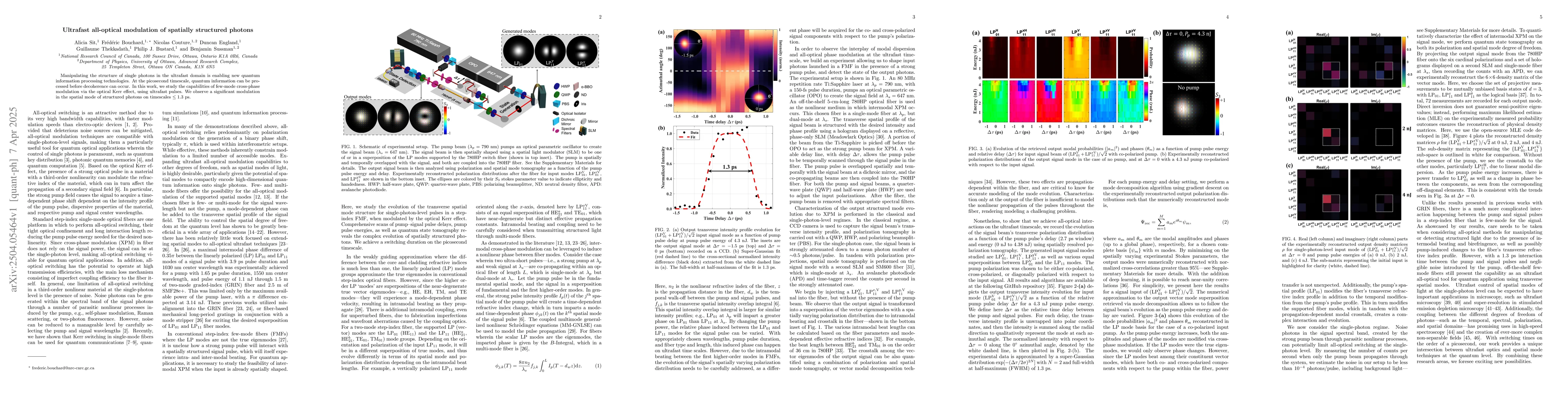 Thumbnail for Ultrafast all-optical modulation of spatially structured photons