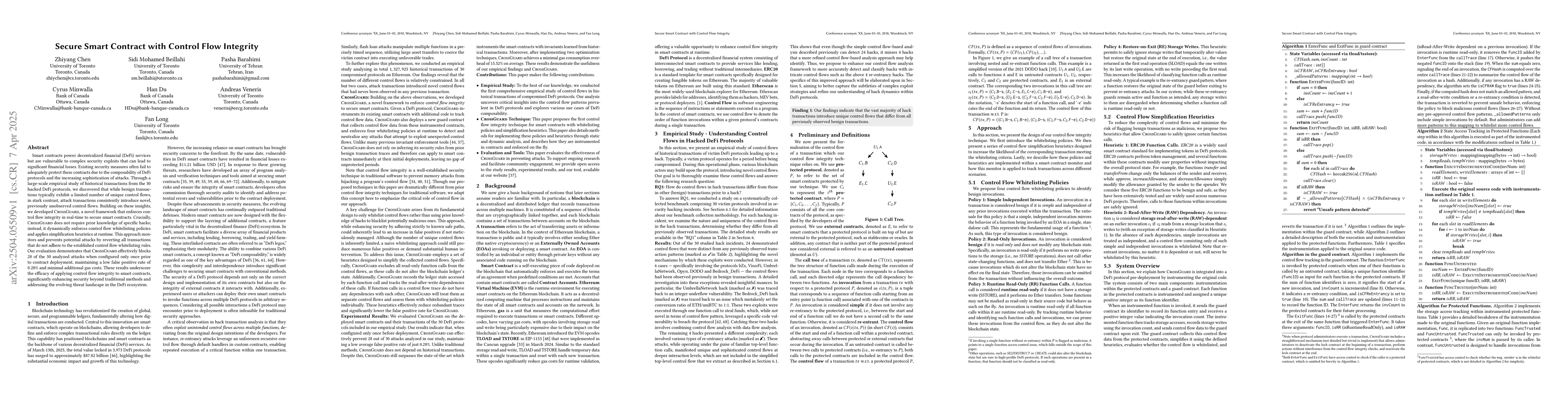Thumbnail for Secure Smart Contract with Control Flow Integrity