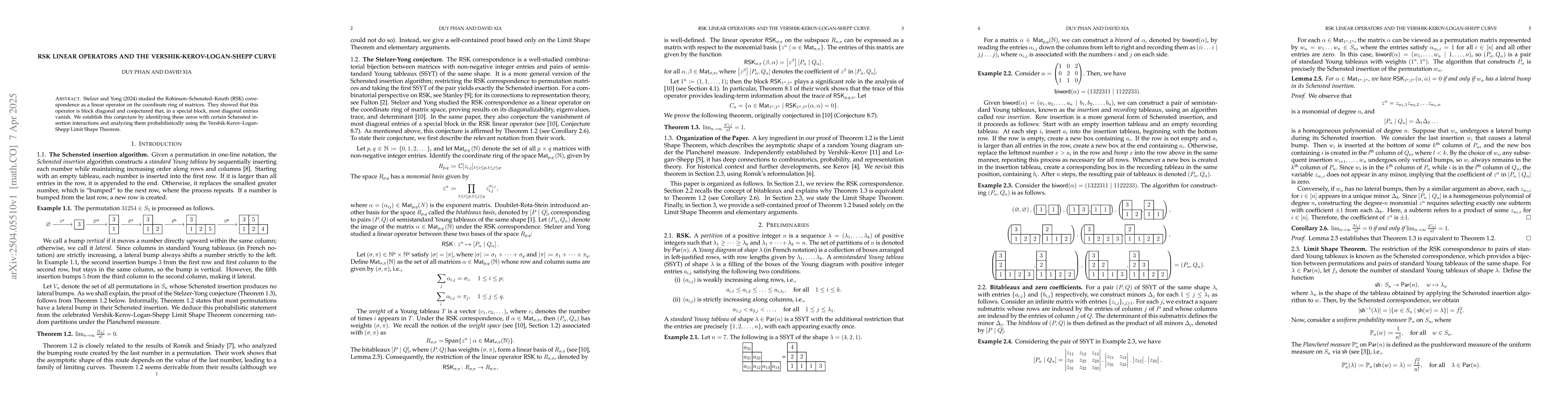 Thumbnail for RSK linear operators and the Vershik-Kerov-Logan-Shepp curve